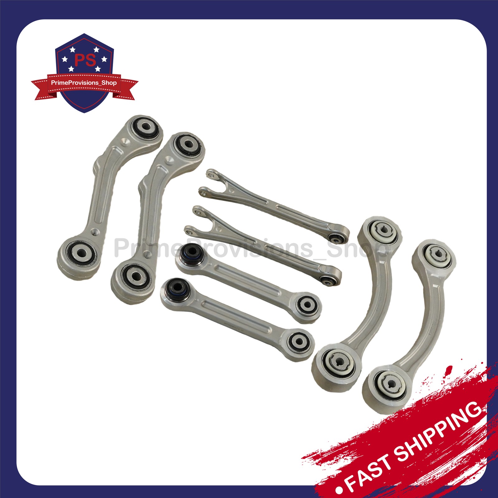 NEW 8PCS For Maserati Ghibli Quattroporte 14-16 Rear Suspension Control Arm Set