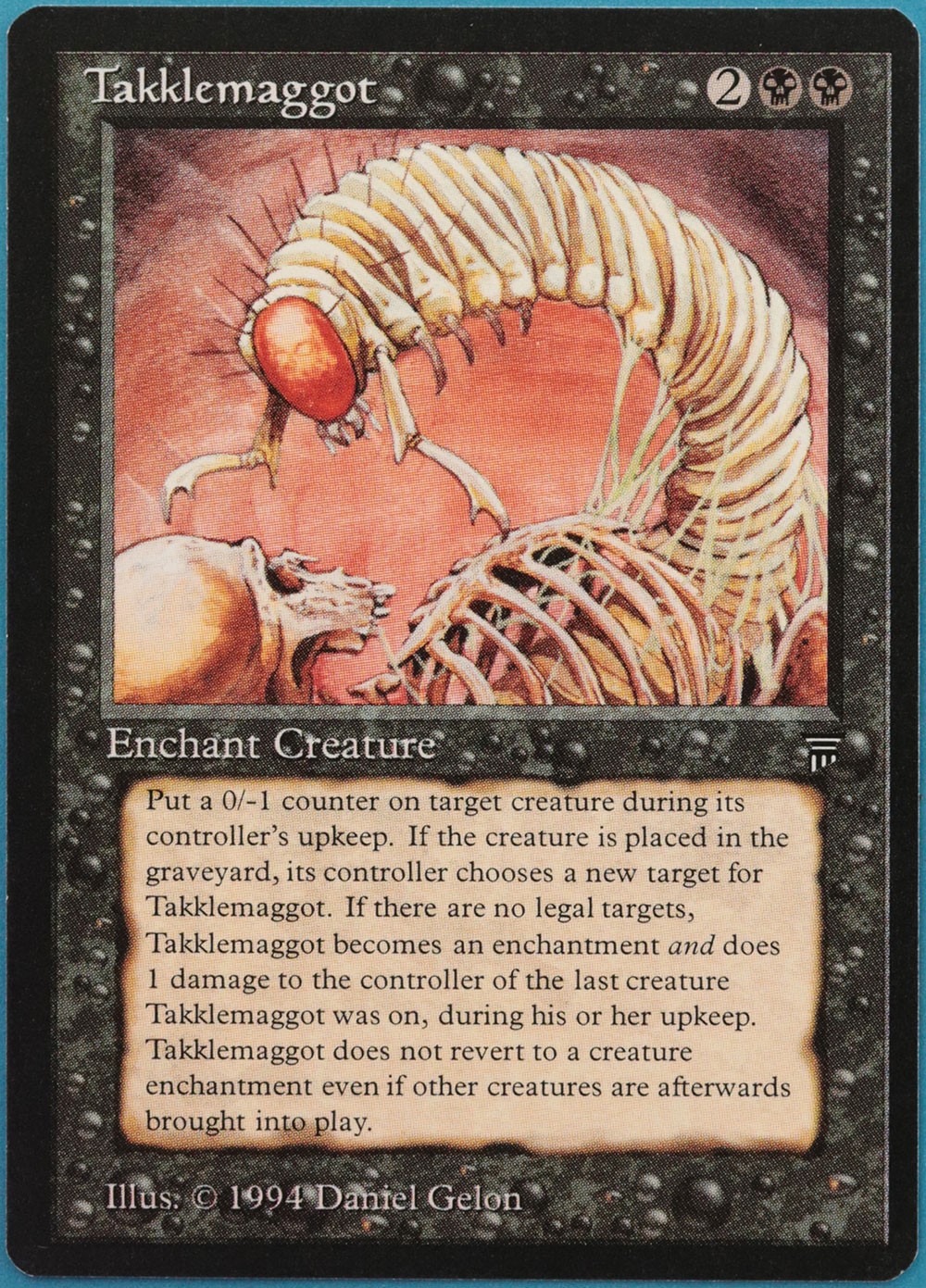 Takklemaggot Legends MINT Black Uncommon MAGIC MTG CARD (ID# 323292) ABUGames