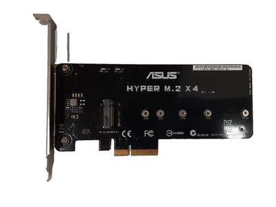ASUS Hyper M.2 X4 PCI Express NVMe SSD Port Expansion Adapter Card