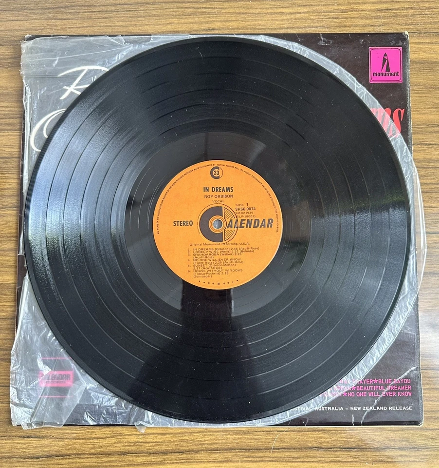 Roy Orbison- In Dreams 1963 Monument/Calendar Records Festival SR66-9874 - Image 3 of 4
