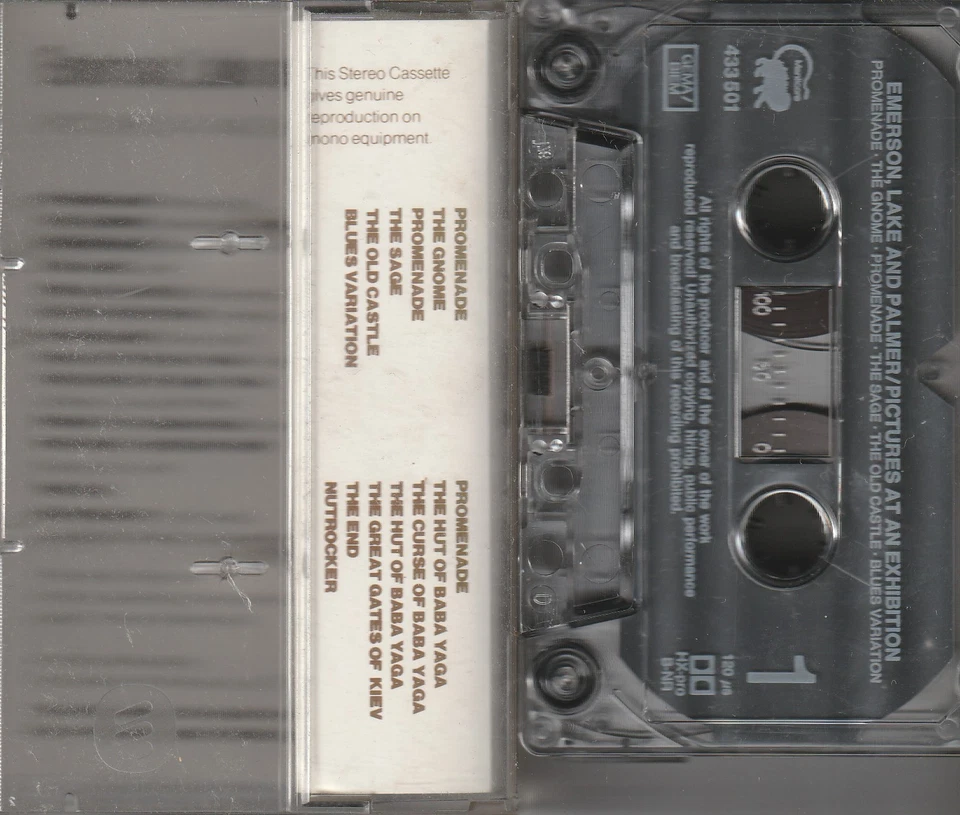 Emerson, Lake & Palmer – Pictures At An Exhibition Cassette Tape - Image 2 of 2