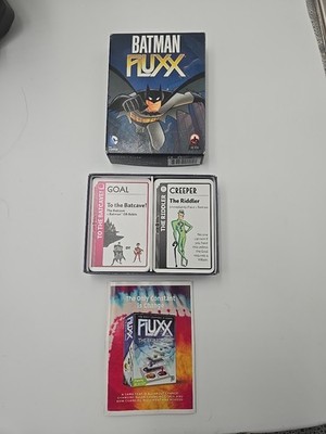 Batman Fluxx Card Game 2015 DC Comics Looney Labs **Complete Minus Instructions*
