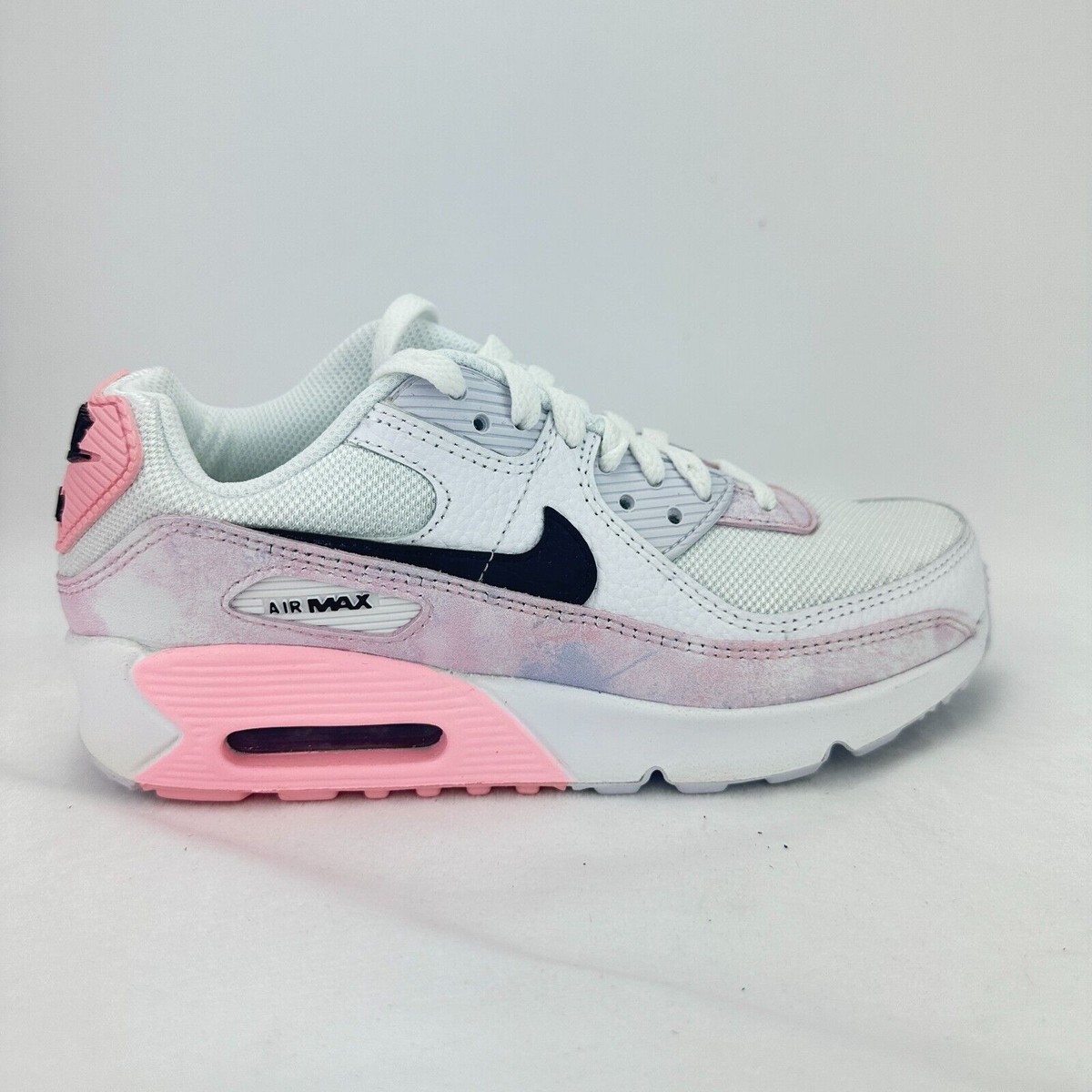 Nike Air Max 90 GS Size 4Y Pink Big Kids DM3110-100 Sneaker Shoe | eBay