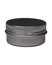 100 Pack 10g Metal Round Tins Aluminum Tin Cans Containers with Screw Lid