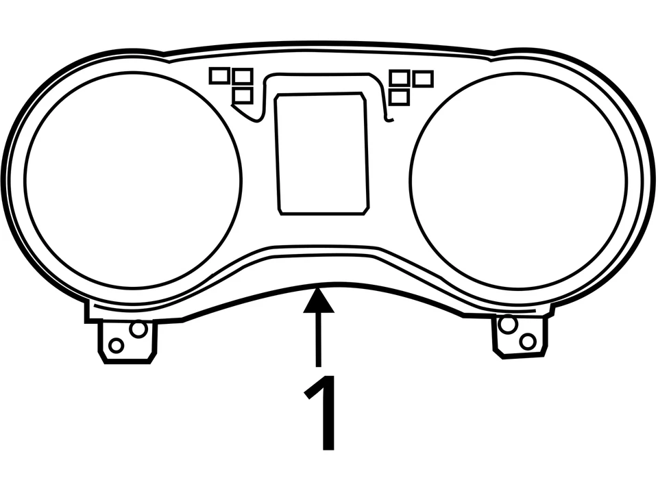 Приборная панель спидометров 2017 Dodge Journey датчики 68310786aa BJIAB - Изображение 4 из 4