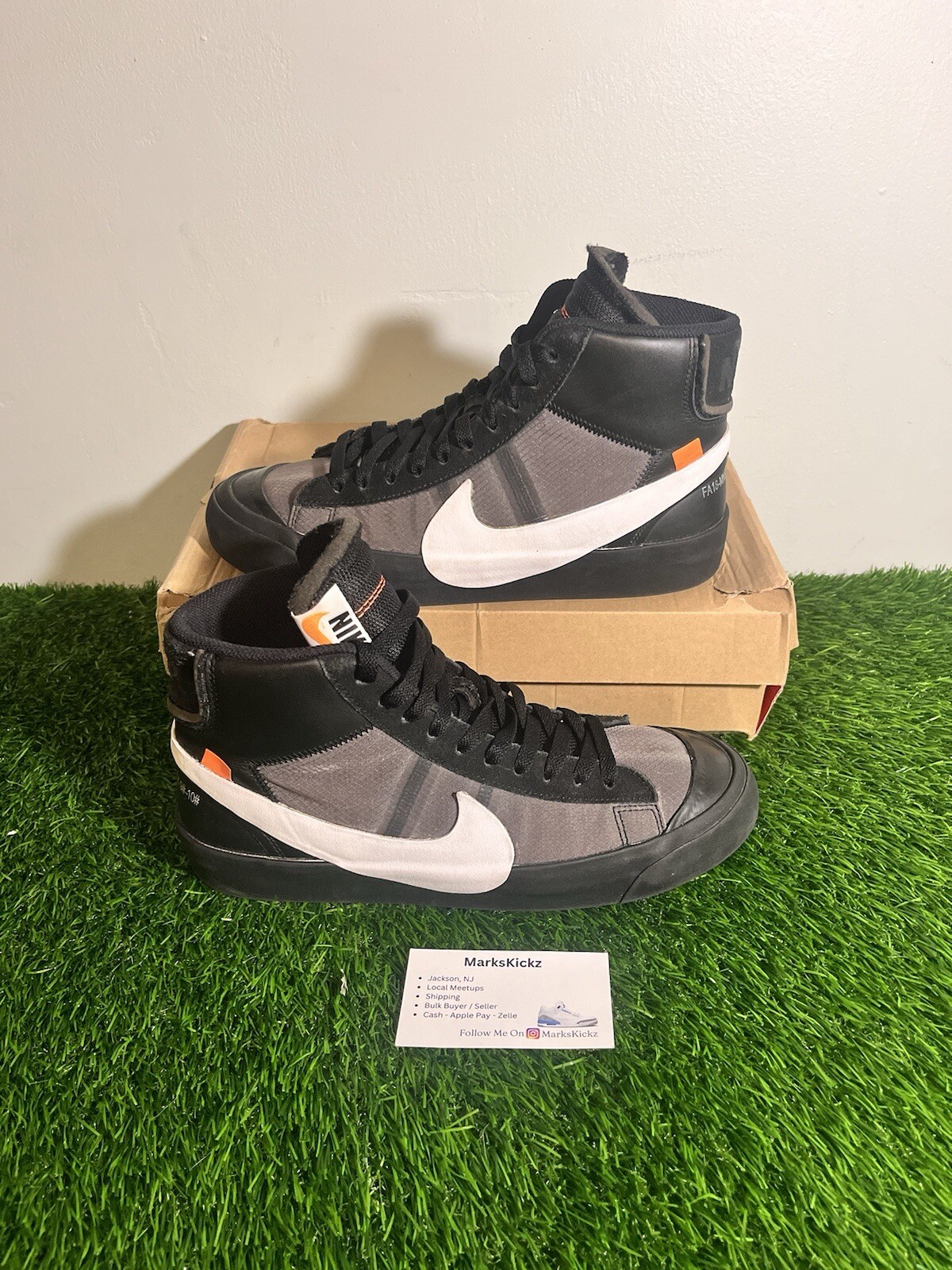 OFF WHITE X NIKE Taglia 9 5 Nike Off White x Blazer Mid Grim Reapers
