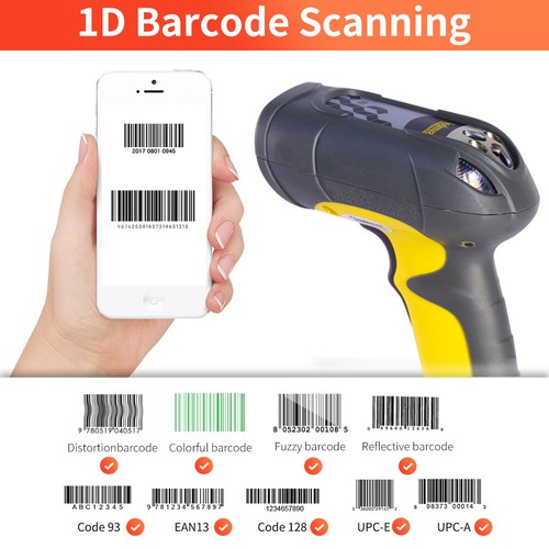 Zebra Symbol LS3408-ER20005R Extended Range 1D Laser Barcode Scanner w/USB Cable - Picture 4 of 14