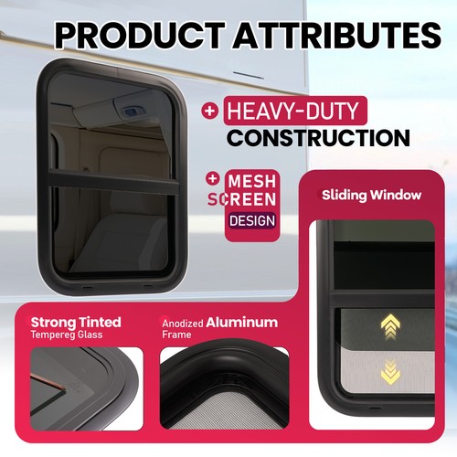 RV Window 14/18/24/35/36/42" H × 12/15/20/22/24/40" W w/ Trim 1-3/4" Windows - Picture 25 of 106