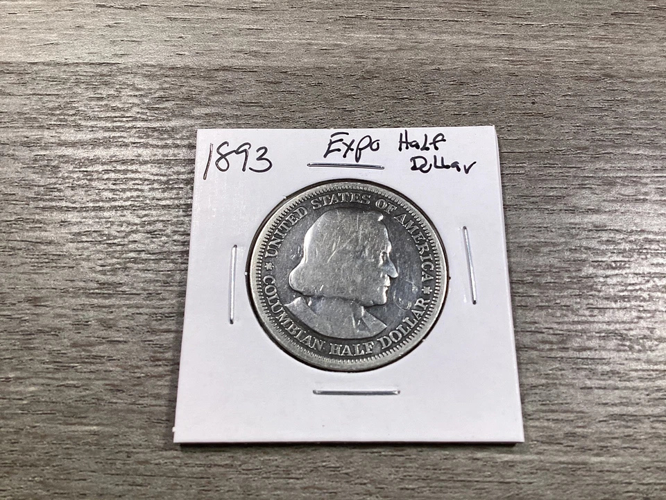 1893 Columbian Exposition Commemorative 90% Silver Half Dollar 012824 50rk - Image 3 of 4