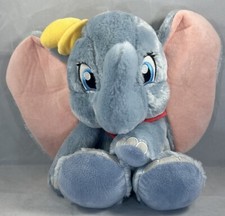Disney Store Big Feet Dumbo Gray Sitting Elephant Plush Stuffed Animal Toy