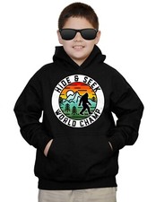 Youth Bigfoot Hide  Seek World Champ F32 Black Hoodie Kids Sasquatch Big Foot