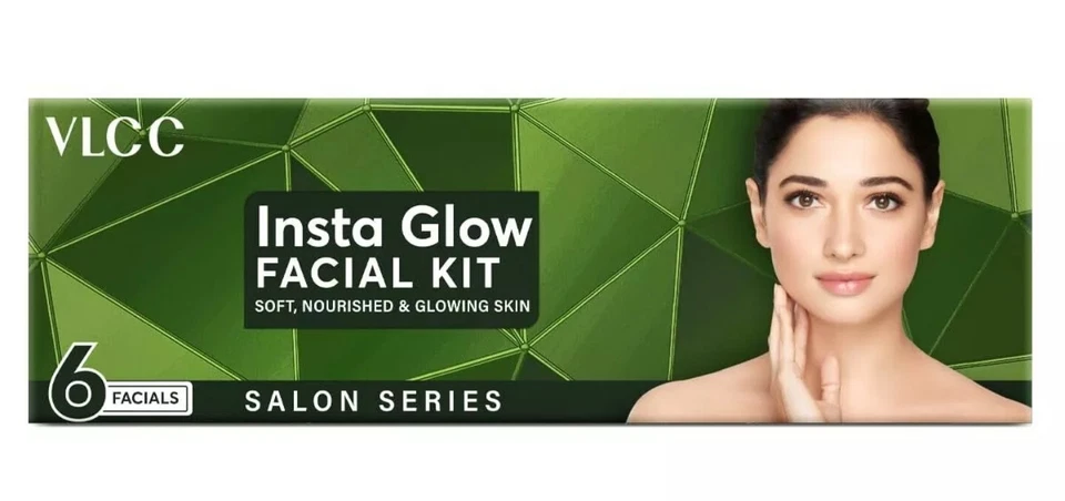 VLCC Salon Series Insta Glow Facial Kit For Glowing Bright Skin 240g+125ml - Image 2 of 4