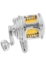 MRCUFF Fishing Reel 2 Tone Pair of Cufflinks in a Presentation Gift Box & Cloth