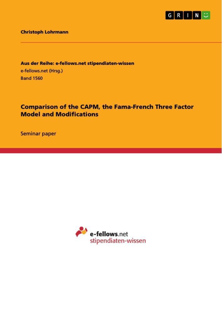 Thumbnail - Comparison Of The Capm, The Fama-french Three Factor Model And