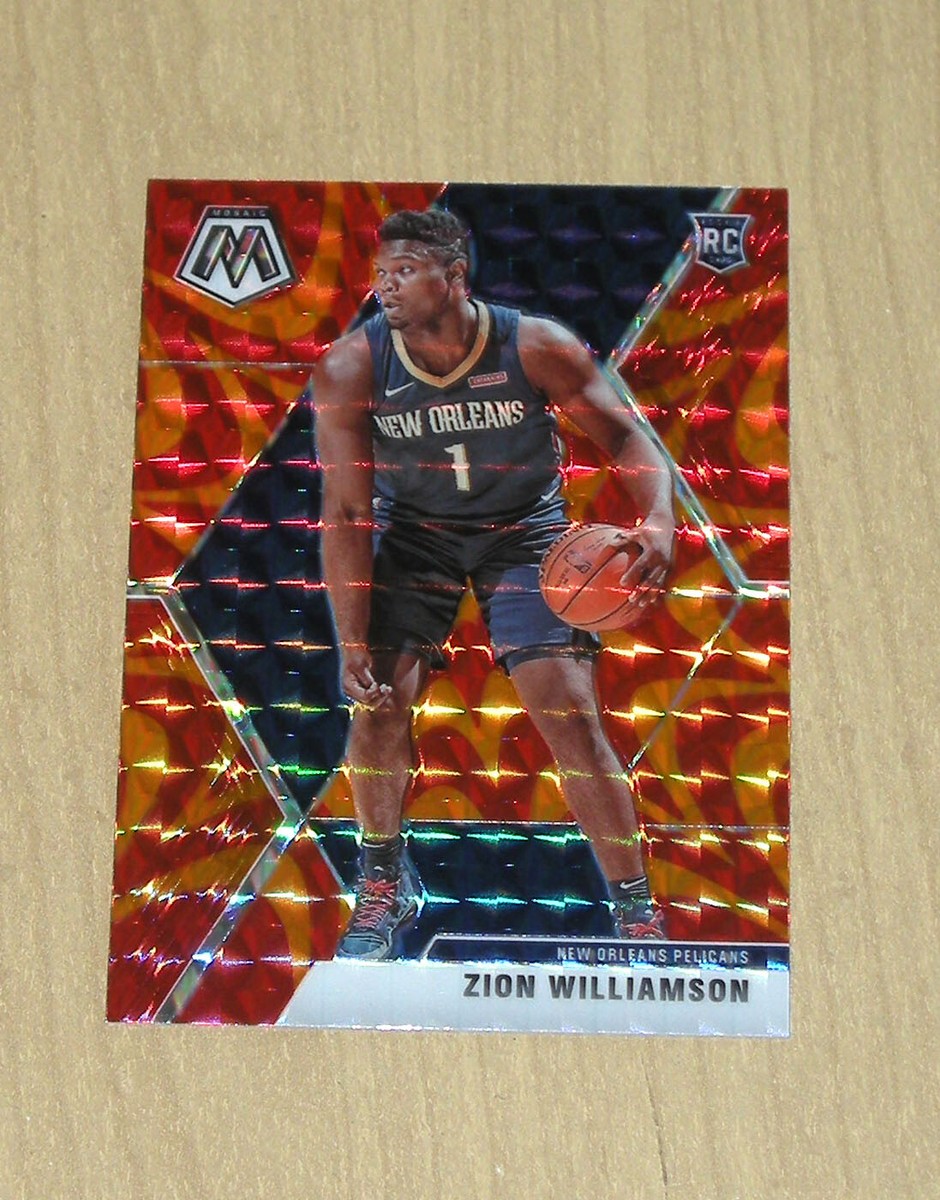 Zion WilliamsonMosaicReactive Orangeザイオン 2019-20 Panini Mosaic Reactive ORANGE Prizm rookie card Zion