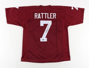 Spencer Rattler Signed Oklahoma Sooners Jersey (Beckett ) 2021 Sophomore QB