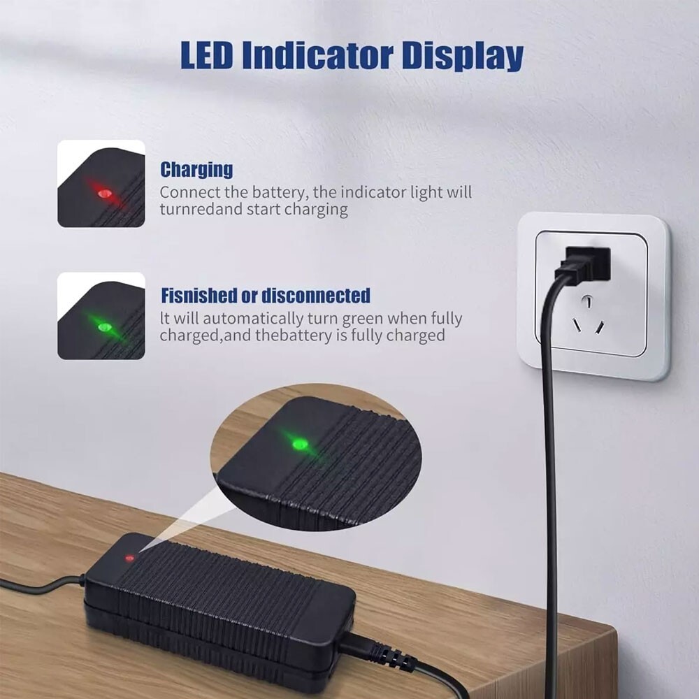 Chargeur De Trottinette électrique NIU KQi2 Pro – 2A, Compatible Non Officiel, Protection Surcharge/surtension/court-circuit – Marque ZIXmotor