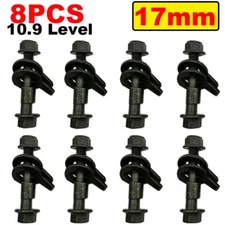 8x 17mm 10.9 Front Wheels Cam Bolts Adjustable Camber Correction Alignment Kit