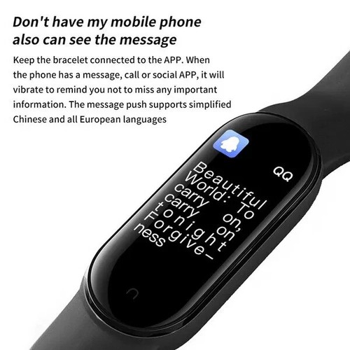 Smart Band Watch Bracelet Wristband Blood Pressure Heart Rate Tracker M4 M5 - 第 9/13 張圖片