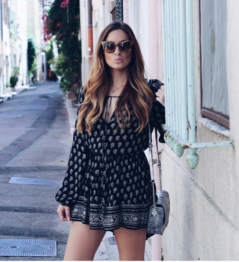 Zara boho dress top