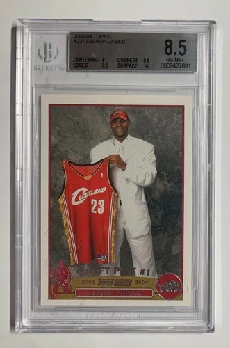 2003 Topps #221 LeBron James Rookie Card BGS 8.5 (w/ 10 & two 9.5's)