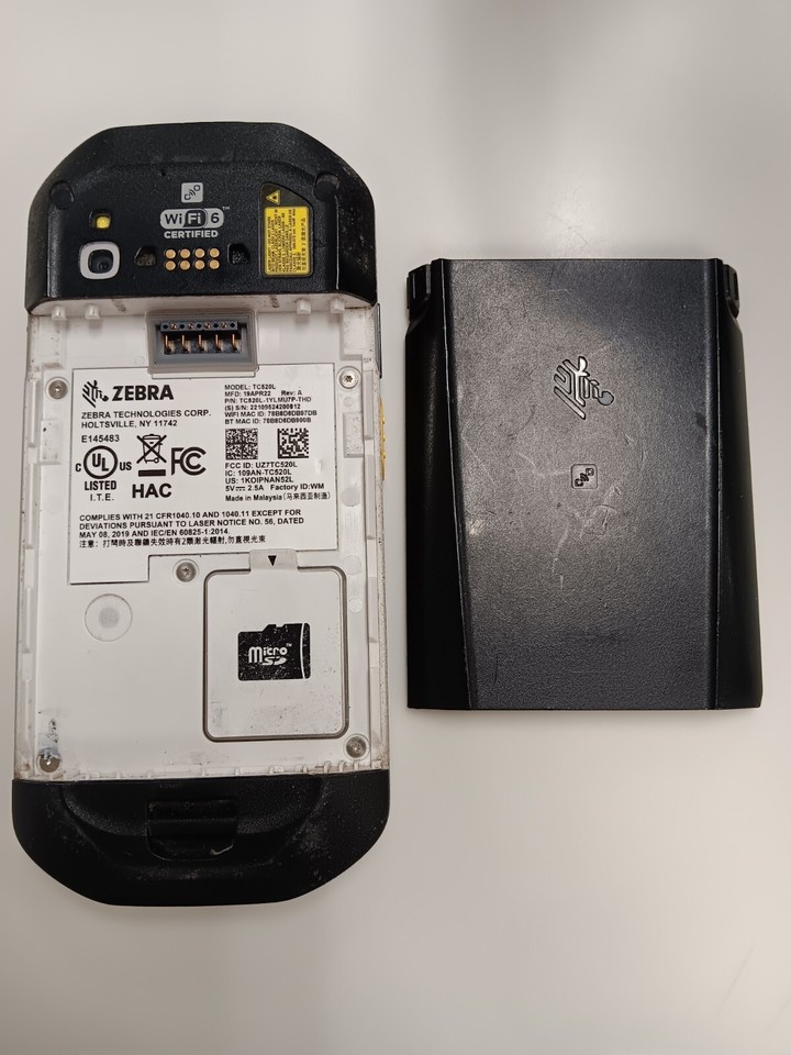 Zebra TC52AX TC520L1YLMU7P Barcode Scanner home depot "Locked Screen