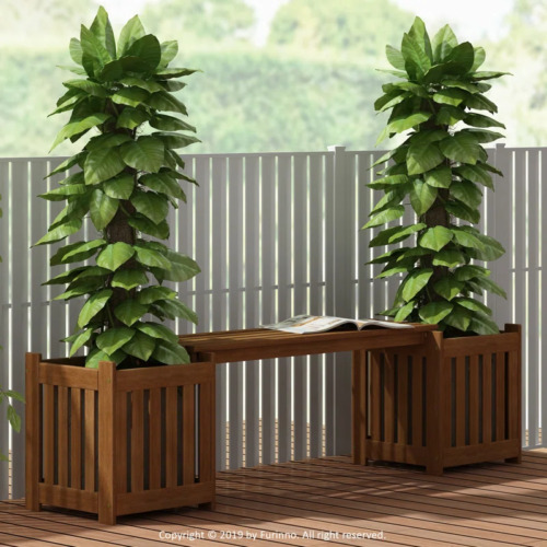 Daquan Tioman Wooden Planter Bench