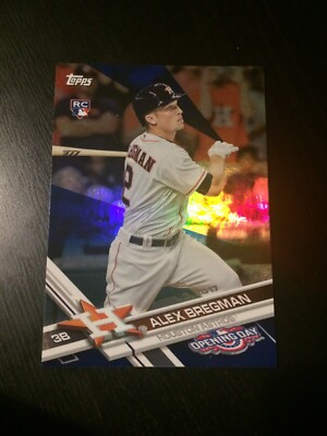 Alex Bregman 2017 Topps OD BLUE FOIL ROOKIE BASEBALL CARD #19 - HOUSTON ASTROS