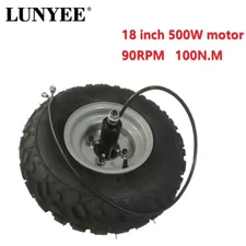 18 Inch Electric Unicycle Trolley Gear Motor 500W Scooter Hub Motor 100N.M