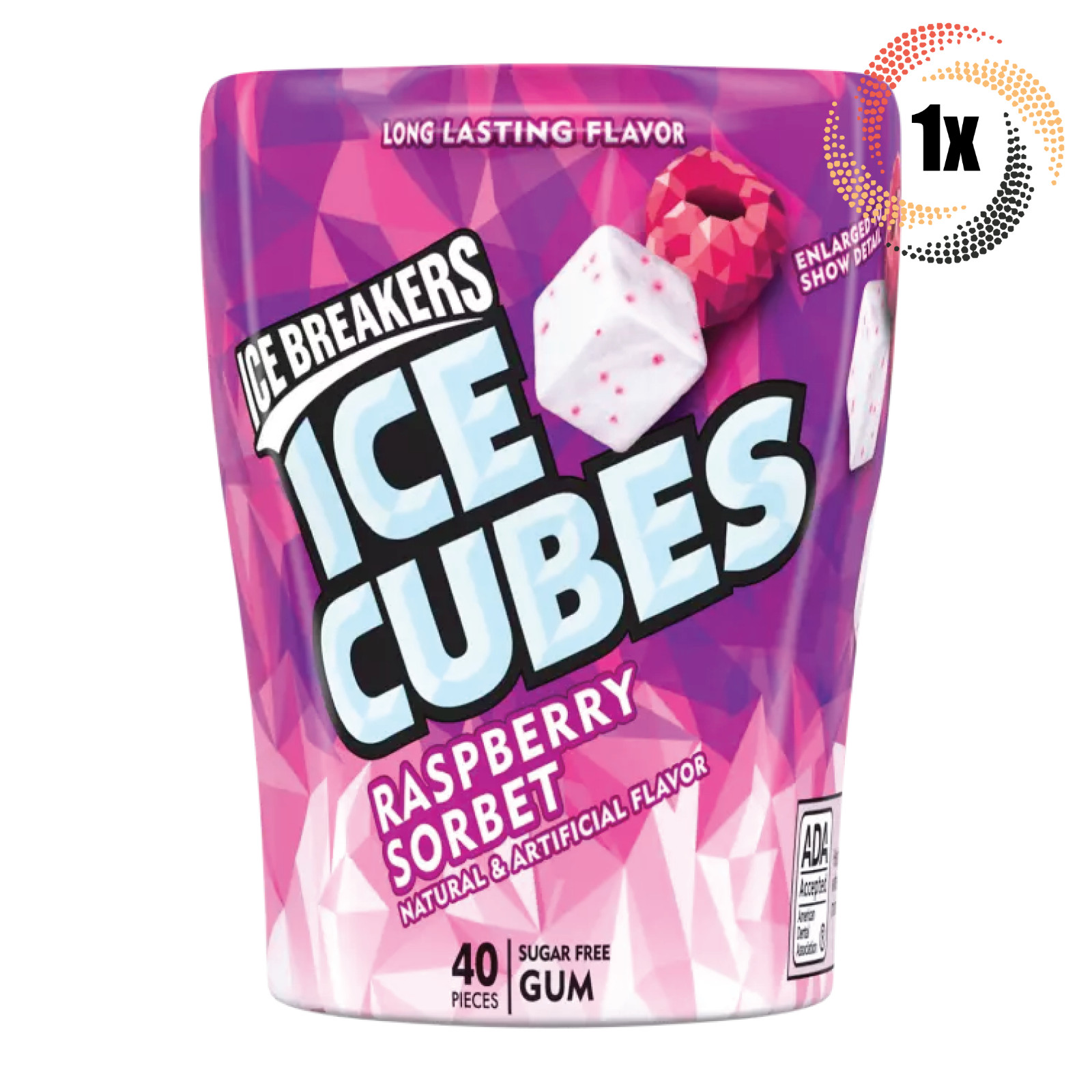 1 бутылочная ледорубка Кубики льда со вкусом малинового сорбета | 40 штук в бутылке