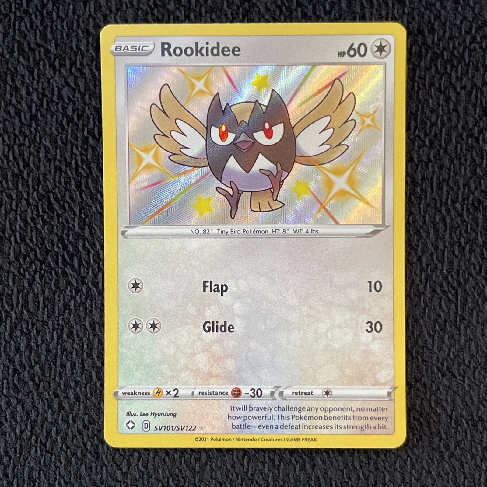 Rookidee SV101/SV122 - Shining Fates - Shiny Holo Rare Pokemon Card NM/M