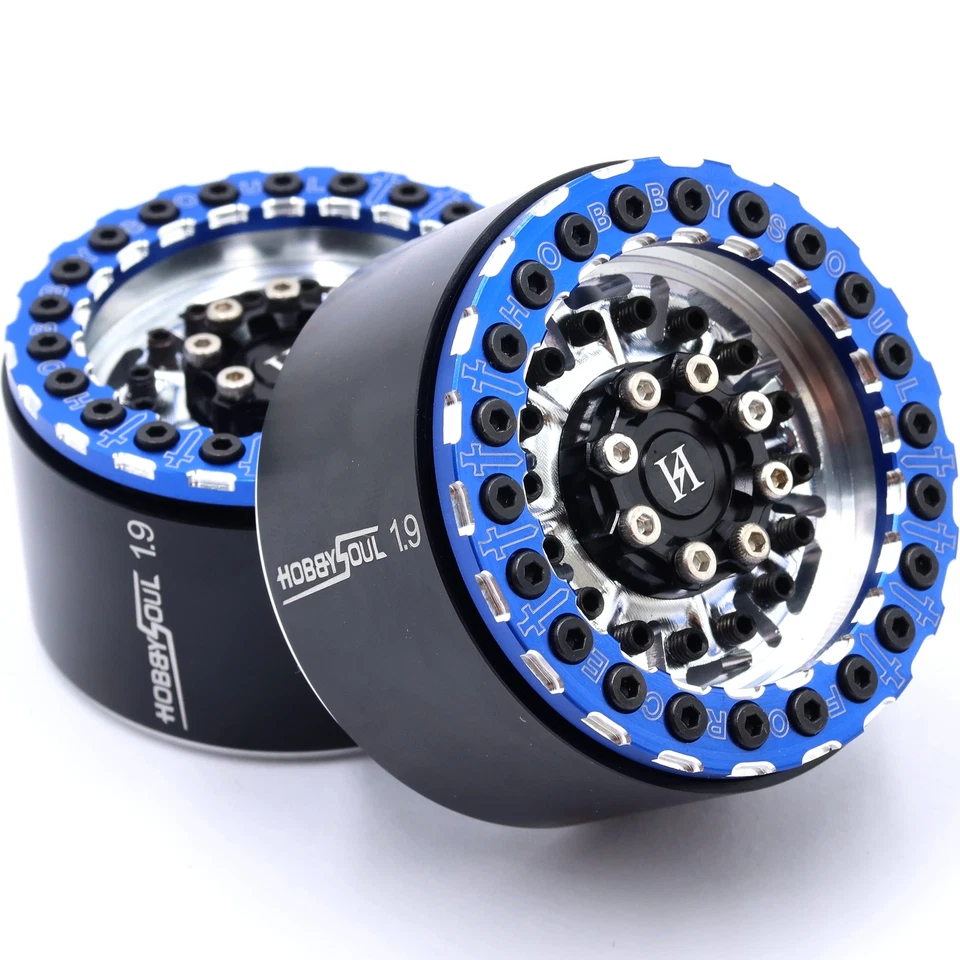 2x RC Alloy 1.9 Beadlock Rader Felge Breit 32mm für Scx10 Trx4 Gen8 - Bild 4 von 4