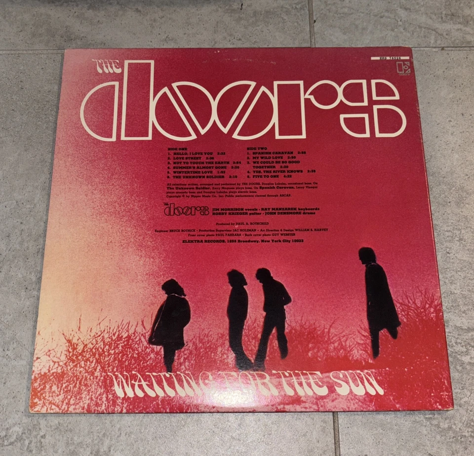 DOORS - WAITING FOR THE SUN LP VINYL ELEKTRA BUTTERFLY LABEL 1976 REISSUE Foto 2 de 4