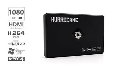 Hurricane 500GB HDD Full HD 1080p DMI Media Player MKV MPEG Multi-Language