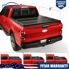 Hard Solid Tri-fold Tonneau Cover Kit For Toyota 2016-2018 Tacoma 5ft Short Bed Hard Solid Tri-fold Tonneau Cover Kit For Toyota 2016-2018 Tacoma 5ft Short Bed