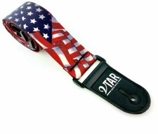 Vtar Vegan UK Made USA American Flag Guitar Strap