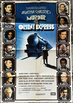 MURDER ON THE ORIENT EXPRESS 1974 ORIGINAL UK 1-SHEET POSTER
