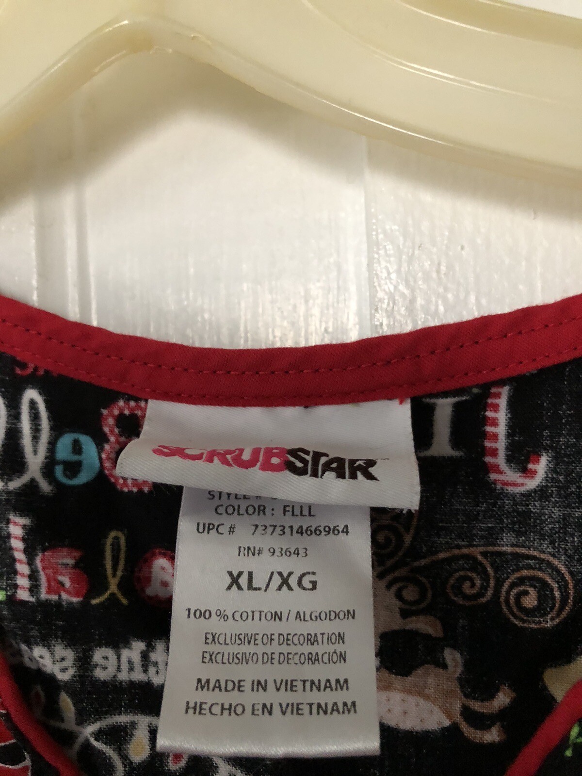 SCRUB STAR BRAND SIZE XL CHRISTMAS PRINT SCRUB TOP eBay