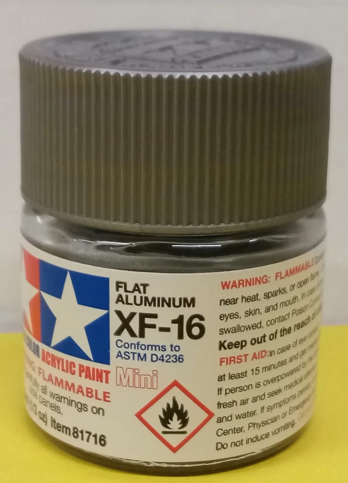 TAMIYA COLORE ACRILICO ml10 FLAT ALUMINUM XF16