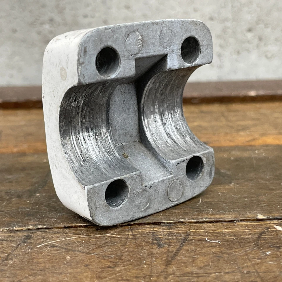 Old School BMX Redline Forklifter Stem CAP White Square Corner Neck 1 in OG 80s - Image 3 of 4