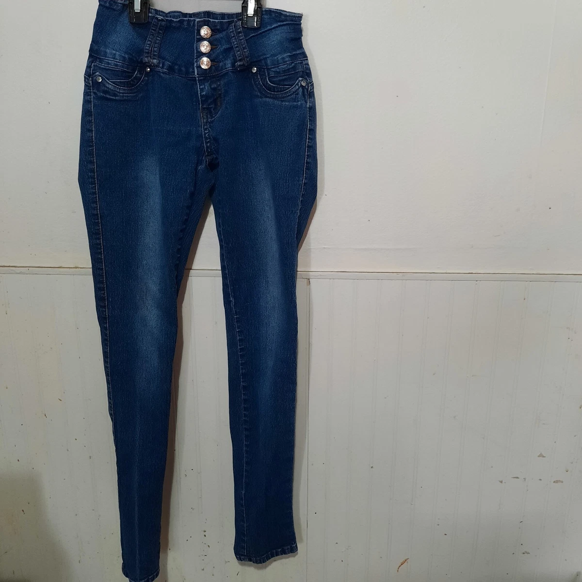 Gogo Star Jeans Girls juniors Size 3 Blue Buttons And Zip Closure