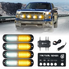 Xprite 12 Led Strobe Light Kit Grill Side Marker Beacon Emergency Hazard Warning Xprite 12 Led Strobe Light Kit Grill Side Marker Beacon Emergency Hazard Warning