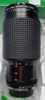 Makinon Macro Focusing Zoom Lens, 80-200mm  Multi-Coated For Minolta-MD, New.