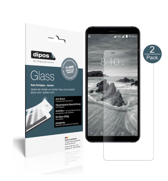 2X Schutzfolie FüR Blackview S6 Matt - Anti-Shock 9H Folie Dipos Glass-image
