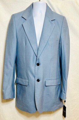  NWT - Viktor&Rolf Mister Mister Blue Notched Blazer - hard to find 