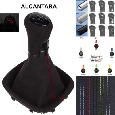 ICT gear shift knob gaiter for VW GOLF 5 6 EOS Scirocco LED Alcantara A17