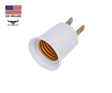 SINGLE Adapter Converts Outlet to E26/e27 Light Bulb Socket Lamp Holder, 125V AC
