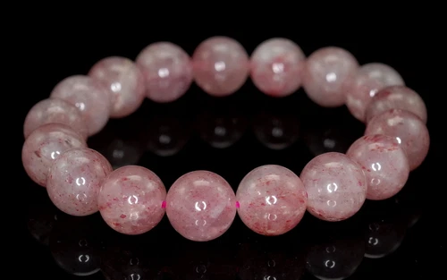 12 MM ROSA ERDBEERE LEPIDOKROZIT QUARZ EDELSTEIN AAA RUND LOSE PERLEN 7,5 Zoll - Bild 3 von 3