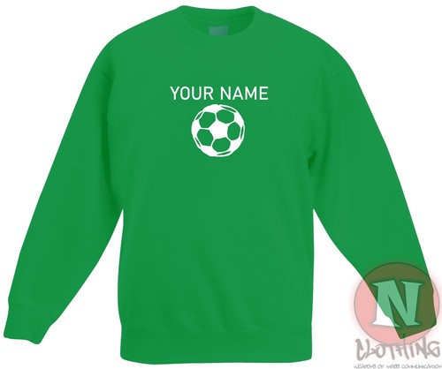 Personalised Football sweatshirt soccer league Children kids - Just add name - Picture 11 of 13