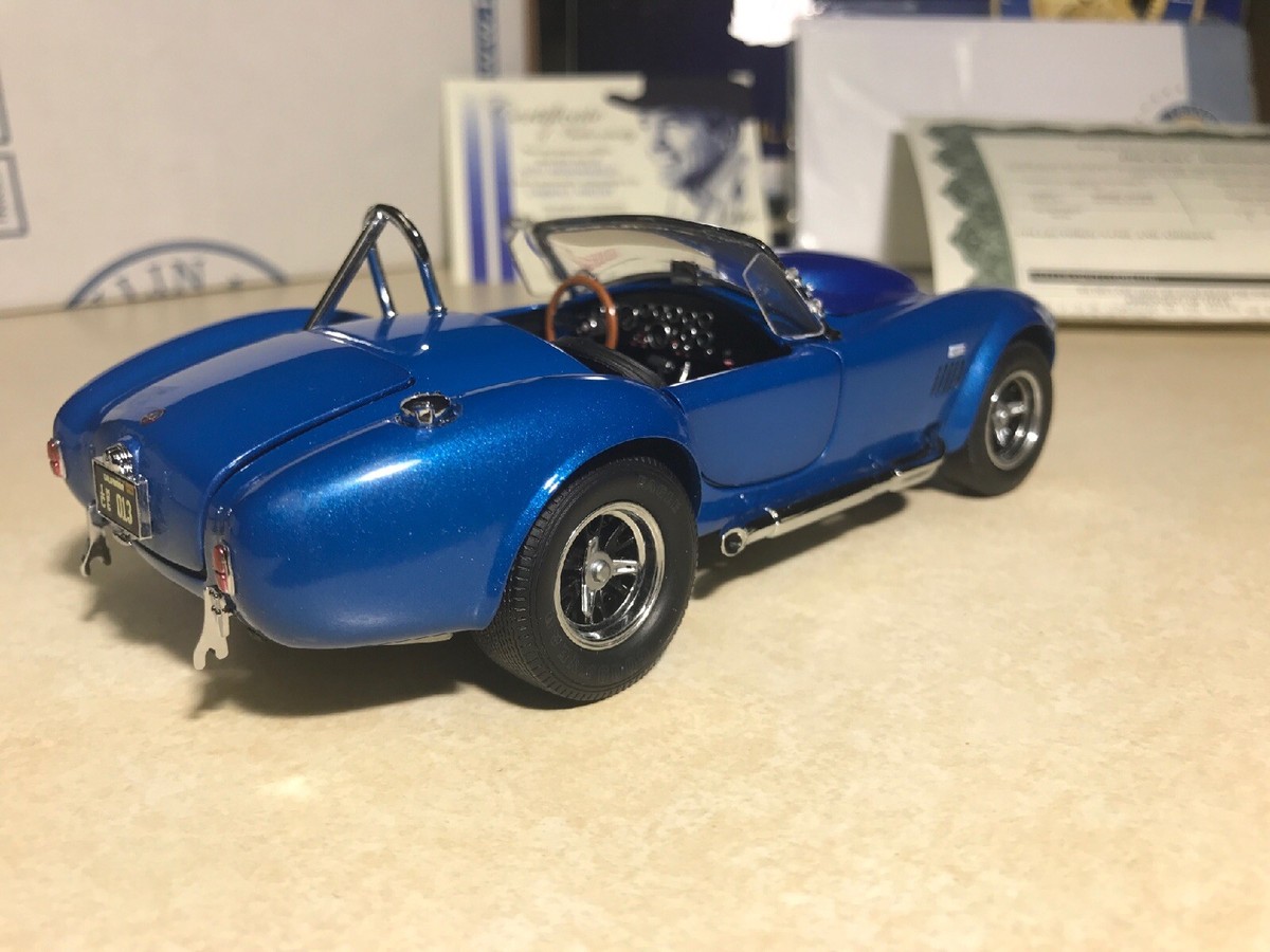 1/24 Franklin Mint Blue 1966 Super Snake Shelby Cobra 427